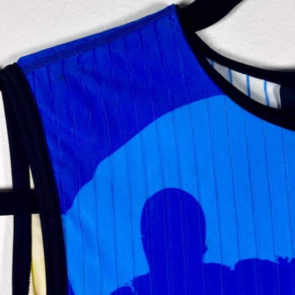 Louis Garneau Recovery & Ease Triathlon Suit Size Large Blue Yellow Athletics - Picture 8 of 16